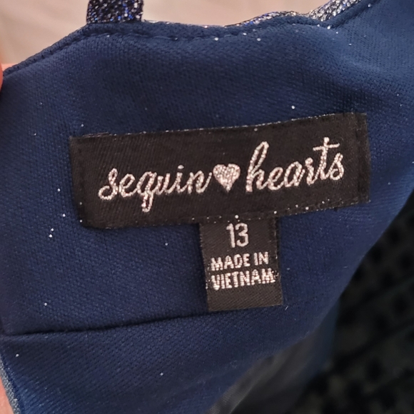Sequin Hearts, formal prom dress, juniors size 13 - Picture 4 of 4